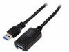 DA-73104 Кабель; USB 3.0,с усилителем; гнездо USB A, вилка USB A; 5м