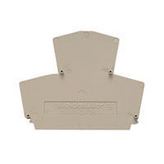 1059100000, WAP WDK2.5 beige End plate Dark Beige, Weidmuller