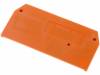 281-329, Концевая планка/перегородка; Назначение:281-9; 281; оранжевый, Wago