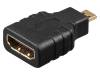 68842, Адаптер; гнездо HDMI, вилка micro HDMI; Цвет: черный, Goobay