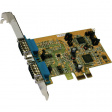 EX-45062 PCI-E x1 Card2x RS422/485 DB9M