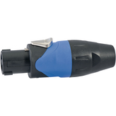 SP-4-F, Speaker cable plug Black, 4 Poles, Amphenol
