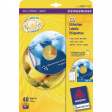 C6074-20 CD Labels Classic Size, diam.117 mm, 40 pieces, White