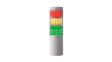 LA6-3DTNWN-RYG Stacking Beacon, Floor Mount/Wall Mount, LA6, Red/Orange/Green, 24VDC