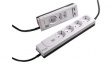 335.055 Outlet strip, 1 Switch / USB Charging / Surge Protection / LED, 7xF (CEE 7/3) /