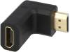AH0005, Адаптер; гнездо HDMI, HDMI гнездо 90°; черный, LOGILINK