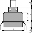 57-60500 Cable receptacle Centronic 50P