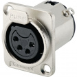 AC4FDZ XLR, Receptacle, 4 Poles AC Soldering Connection Nickel - Plated