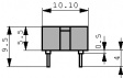 DIL 16 PEK IC test socket, DIL 16