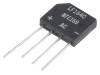 NTE168 Однофазный выпрямительный мост; Urmax:400В; If:2А; Ifsm:60А; THT