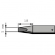 832VDLF Soldering Tip Chisel shaped 5.0 mm, 5.0 mm