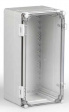 WPCP204018T Cubo W 200 x 400 x 185, с петлями и замками, рамная вставка, прозрачная крышка,