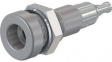 23.0110-28 Panel Mount Socket diam.4mm Grey 25A 30V Optalloy-Plated