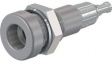 23.0110-28 Panel Mount Socket _4mm Grey 25A 30V Optalloy-Plated