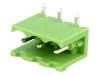 XY2500R-C(5.08)-3PIN Разъемный клеммник; гнездо; "папа"; 5,08мм; угловой 90°; THT