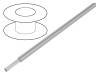 5855/7 SL001 [305 м] Hook-Up Wire, 0.35 mm2, Grey Copper Strand, Silver Plated PTFE