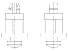8GG01V42749 Дистанц PCB; полиамид 66; Дл: 12,7мм; защелка / защелка; UL94V-2