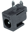 RAPC712X Applied-voltage source socket 2.5 mm 6.3 mm