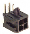 43045-0400 Male connector dual row 90deg. 4p