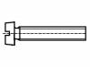 M5X10/BN330 Винт; M5x10; Головка: цилиндрическая; Шлиц: прямой; сталь; цинк