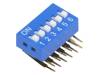 DSK-06, Переключатель: DIP-SWITCH; Кол-во секций:6; ON-OFF; 0,05A/12ВDC, Ninigi