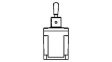 101TL1-2 Toggle Switch, SPST, Off-on, Latched, 20