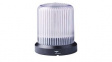850514004 LED Signal Beacon, Continuous/Strobe/Flashing/Rotating, White, 12VDC, Base Mount