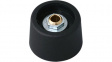A3123049 Control knob without recess black 23 mm