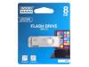 UTS2-0080W0R11 Флешка; USB 2.0; 8ГБ; белый; Считывание:20МБ/с; Запись:5МБ/с