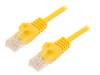 CP1047U Patch cord; U/UTP; 5e; многопров; CCA; ПВХ; желтый; 1,5м