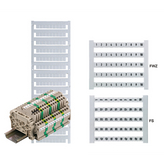 0518960001, THEK 6 FWZ 1-10 Marker 5 Strips White, Weidmuller