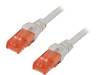 DK-1617-200 Patch cord; U/UTP; 6; многопров; Cu; LSZH; серый; 20м