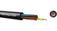 UL-LIYY 4XAWG26, 2464/1061 [100 м] Control cable, PVC,  0.14 mm2, Shielded, Black, 100 m