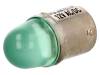 LG-BA15S-12AC/DC, Лампочка LED; зеленый; BA15S; 12ВDC; 12ВAC, POLAM-ELTA