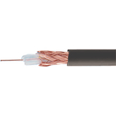 RG-59 FRNC, RG Coaxial cable&nbsp;&nbsp; 1&nbsp;&nbsp;x 0.575 mm Copperweld wire bare Black, Bedea