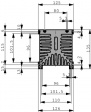 SK 109/150/SA Heat sink 150 mm 0.33 K/W black anodised