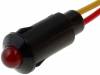 R9-73L-11-24RED Индикат.лампа: LED; выпуклый; 24ВDC; Отв: O8,2мм; IP40; полиамид