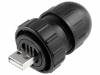 DCC-USBAB-180 Вилка; USB A; Data-Con-X; на провод; прямой; Верс: USB 2.0; 5,28мм