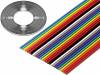 135-2801-060, Кабель: плоский; 1,27мм; многопров; Cu; 60x28AWG; ПВХ; 300В; 30,5м, Amphenol