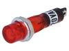NI-2RD, Индикат.лампа: с неоновой лампой; вогнутый; красный; 230ВAC; IP20, Ninigi