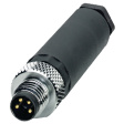 1501265 Cable plug M8 Poles 4