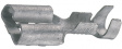 42238-2 Наконечник: плоский; 6,3мм; 0,8мм; "мама"; 0,8?2мм2; обжим; луженые