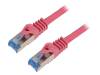 CQ4039S Patch cord; S/FTP; 6a; многопров; Cu; LSZH; фиолетовый; 1м