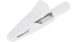 930 319-107 Crocodile clip diam. 2 mm white 30 VAC 60 VD