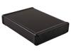 1455U2202BK, Extruded Enclosure 1455 220x191x66mm Aluminium Black IP54, Hammond