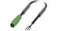 SAC-3P- 3,0-PUR/M 8SIFS AE Actuator/sensor cable M8 Open 3 m