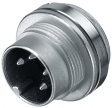 09 0307 00 03 Panel-mount plug, 680 series 3-pole Poles 3 5 A 250 VAC/VDC