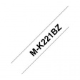 MKE-221BZ Label Tape 9 mm Black on White 8 m