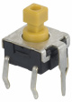 B3W-1152 Микропереключатель; 1; SPST-NO; 0,05A/24ВDC; THT; 2,25Н; 6x6мм