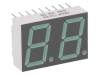 HDSP-5623, Дисплей: LED; 7-сегментный; 14,22мм; зеленый; 0,9-2,5мкд; катод, Broadcom (Avago)